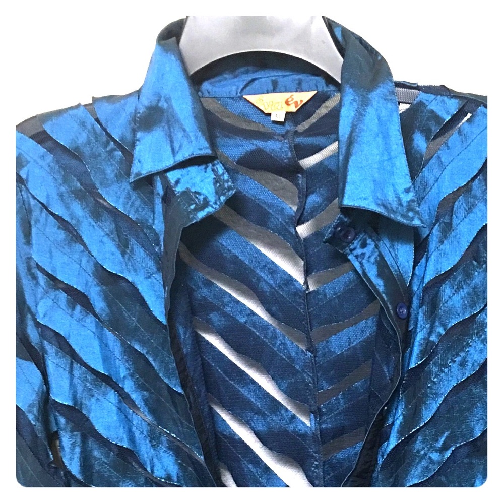 Women’s Net design silk shirt